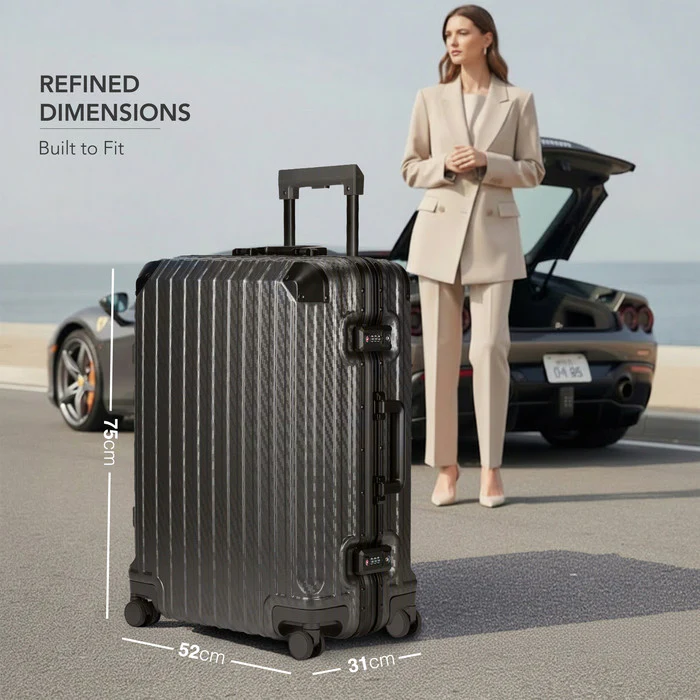 Solo Explorer 28" Hard Shell Suitcase - Grey - Image 8
