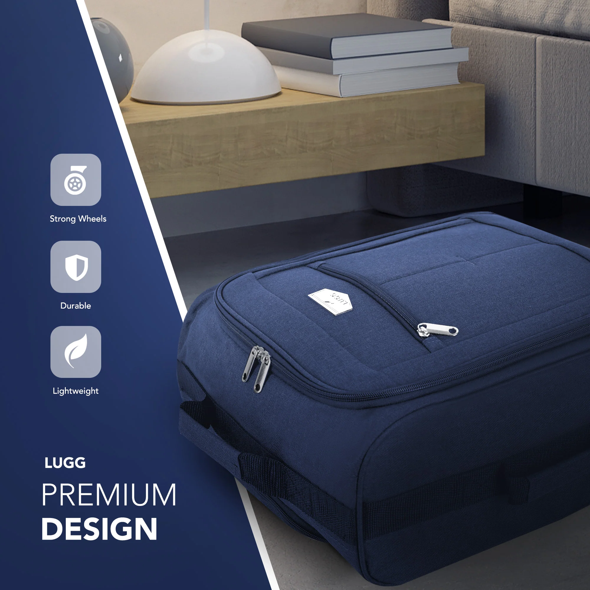 20" Mars Soft Cabin Bag - Blue - Image 3