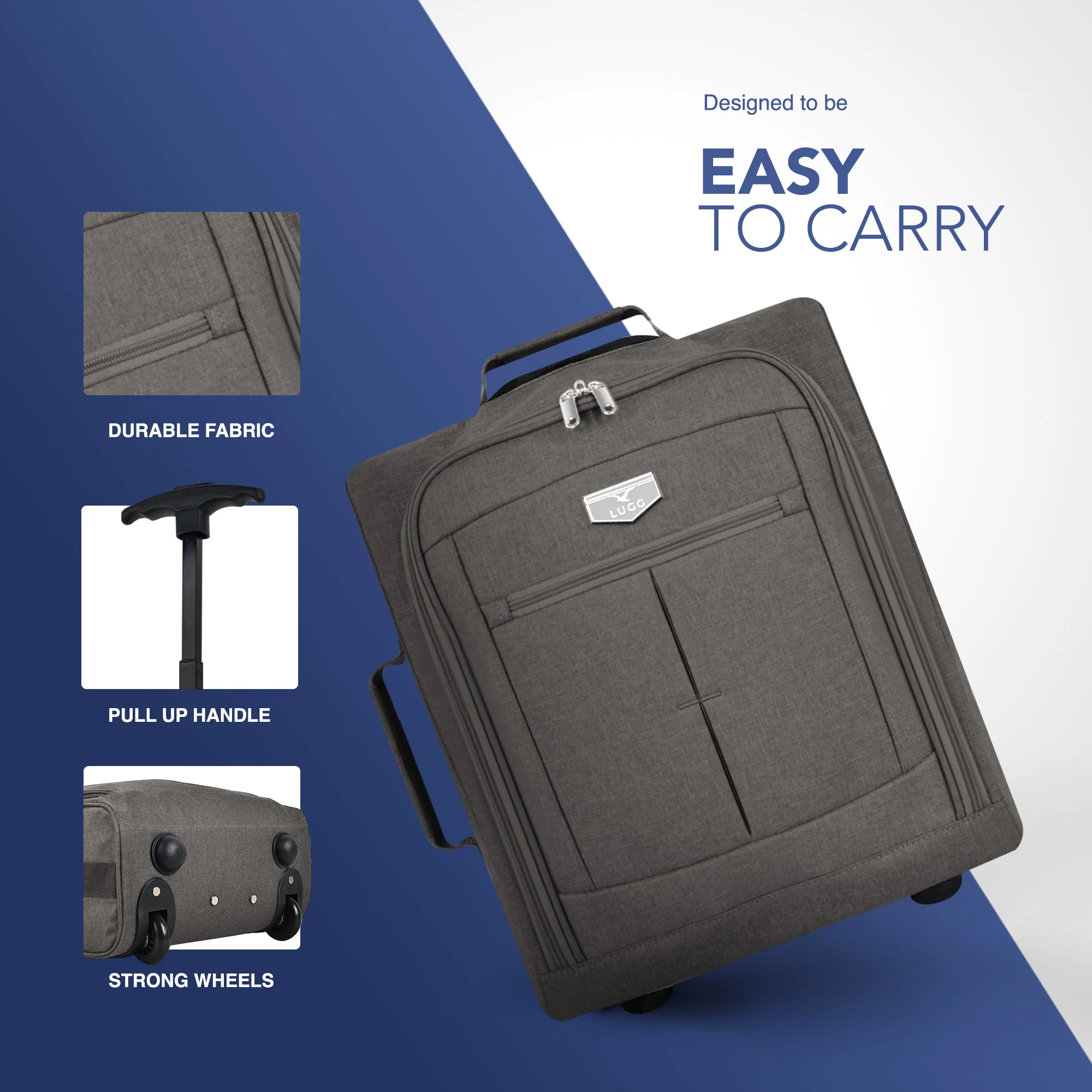 20" Mars Soft Cabin Bag - Charcoal - Image 5