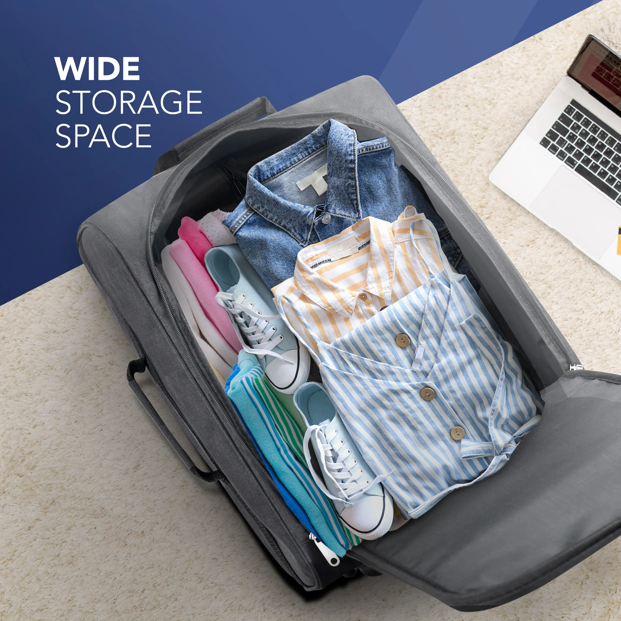 20" Mars Soft Cabin Bag - Grey - Image 4