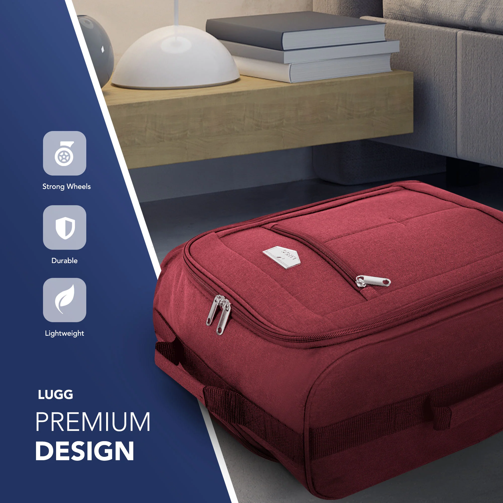 20" Mars Soft Cabin Bag - Red - Image 3