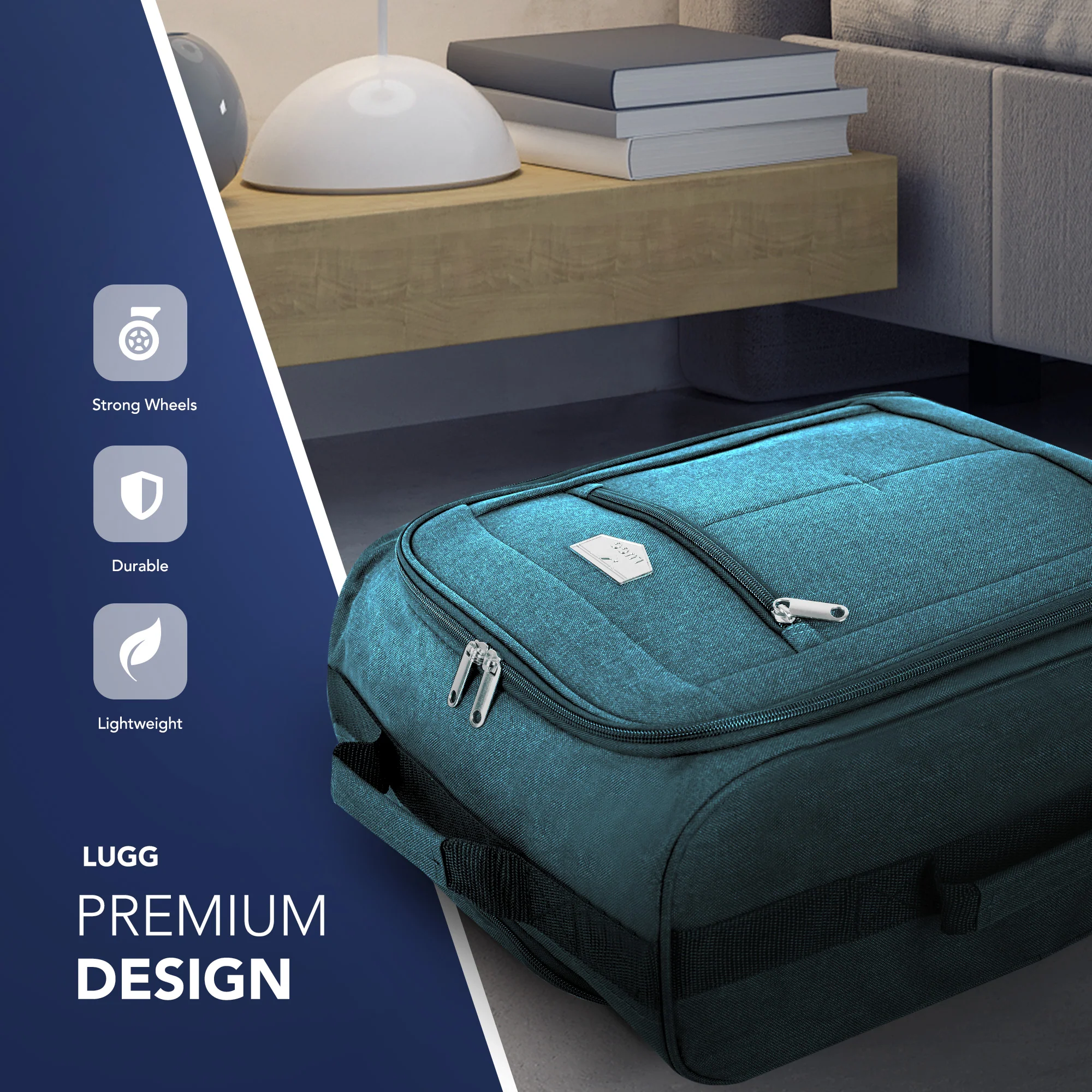 20" Mars Soft Cabin Bag - Teal - Image 3