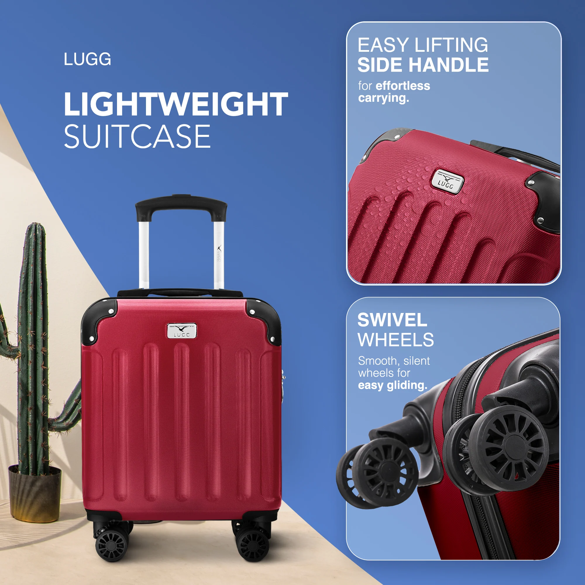 15" Skywander Cabin Bag - Burgundy - Image 2