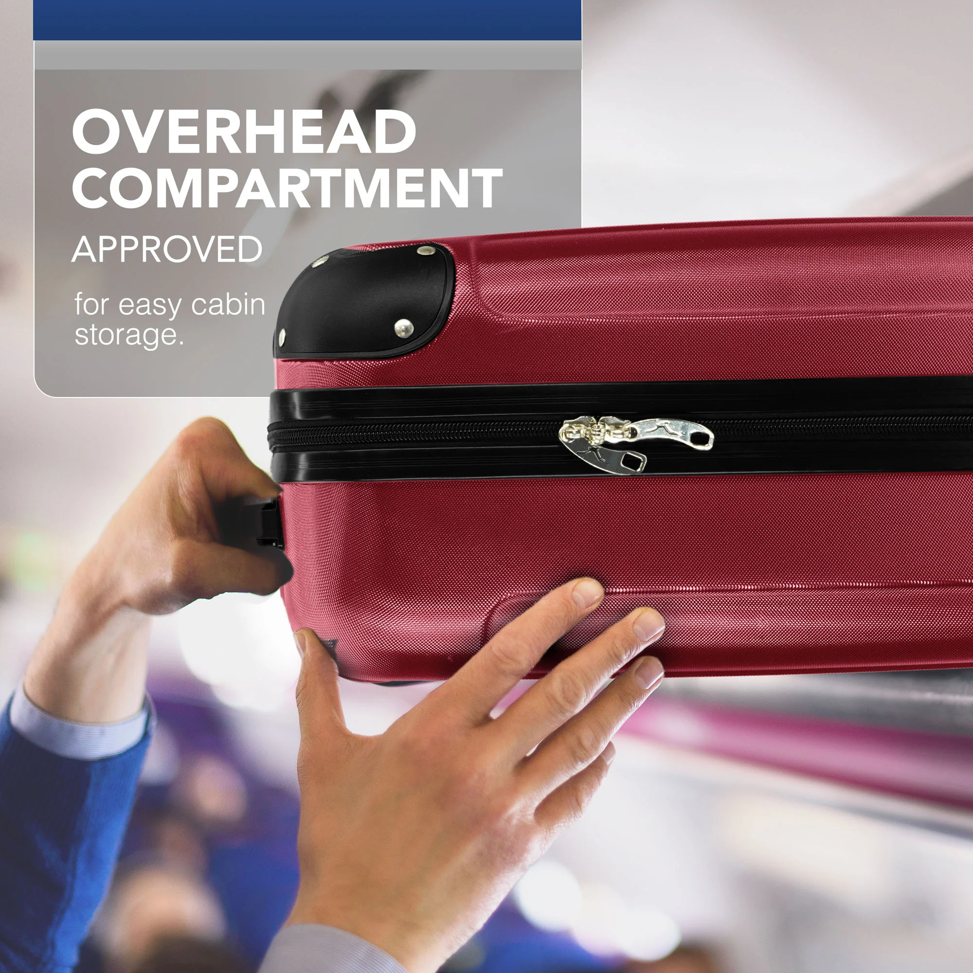15" Skywander Cabin Bag - Burgundy - Image 6