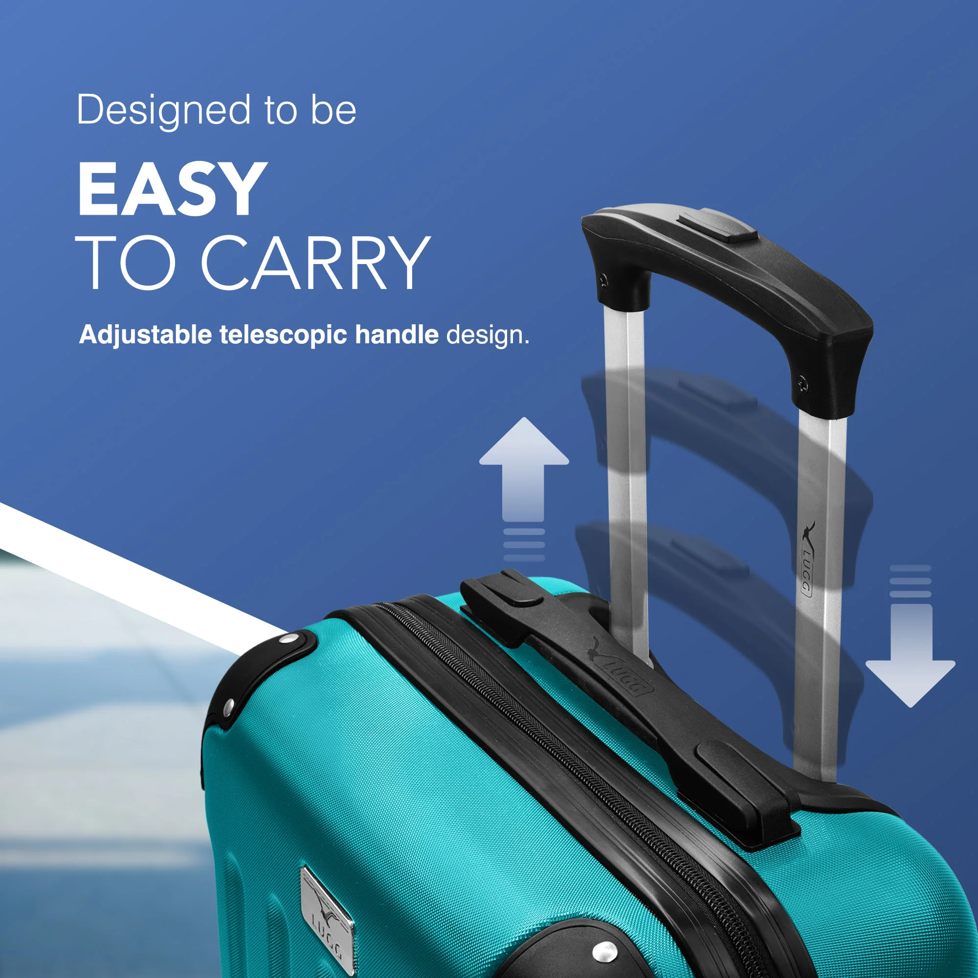 15" Skywander Cabin Bag - Teal - Image 3