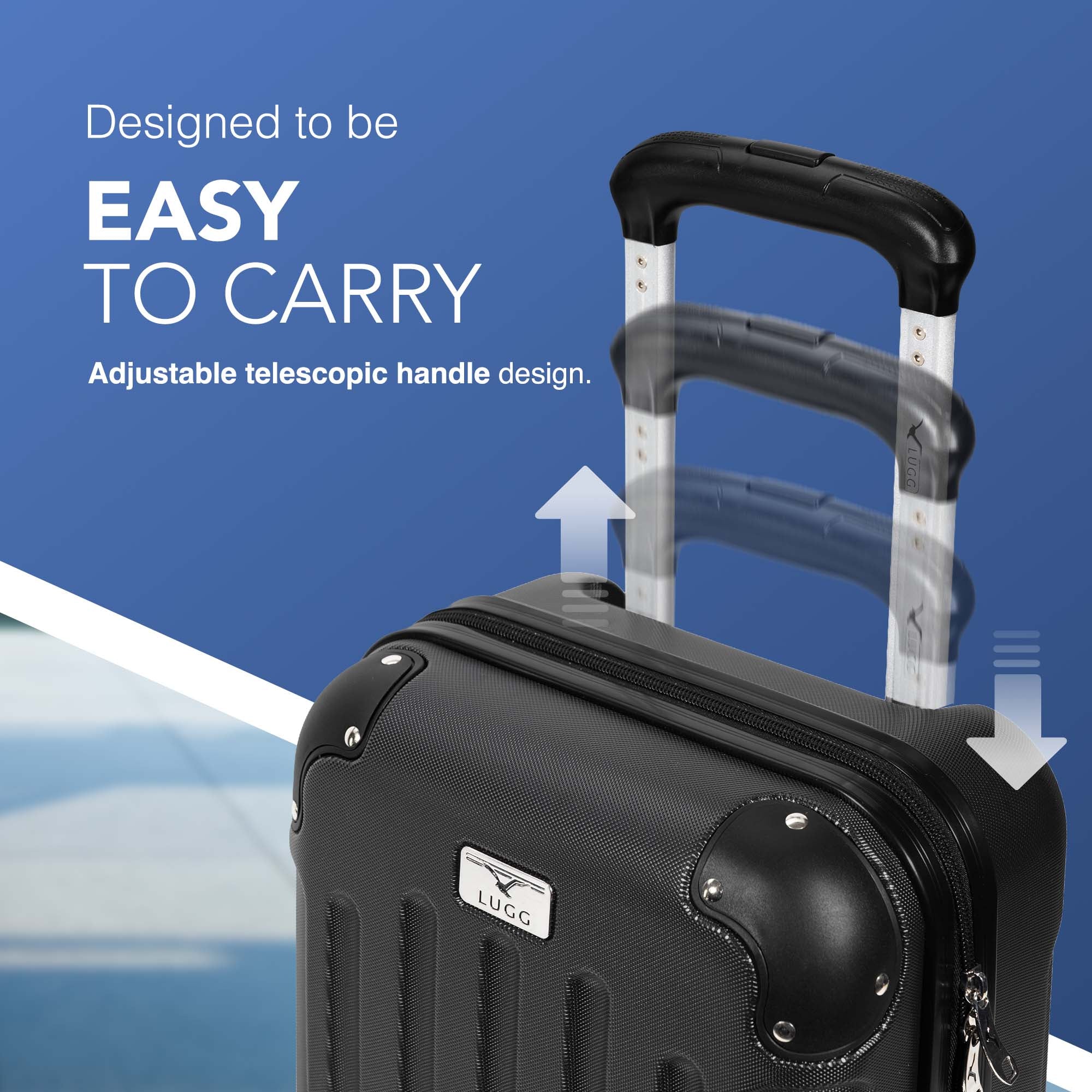 40cm Skywander Underseat Cabin Bag - Black - Image 3
