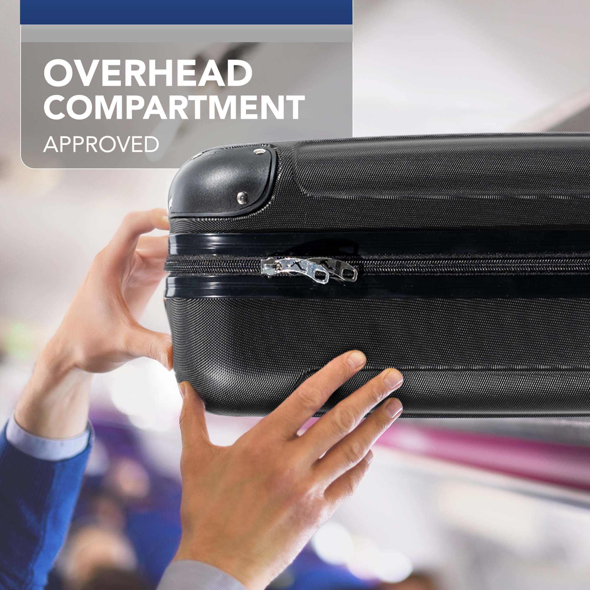 40cm Skywander Underseat Cabin Bag - Black - Image 6