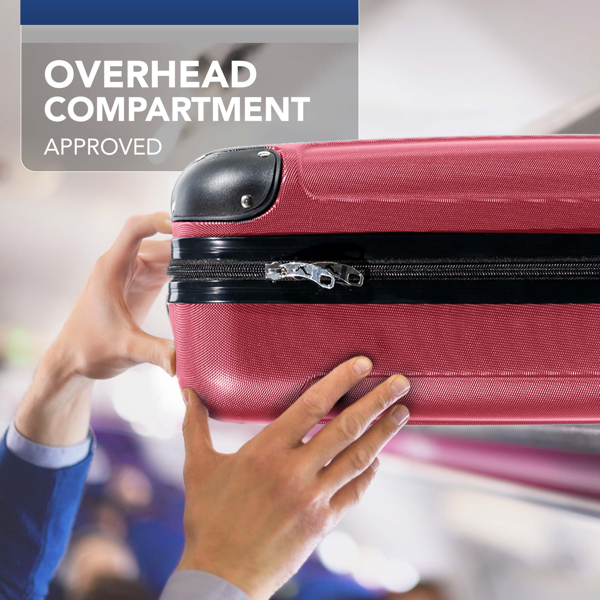 40cm Skywander Underseat Cabin Bag - Burgundy - Image 6