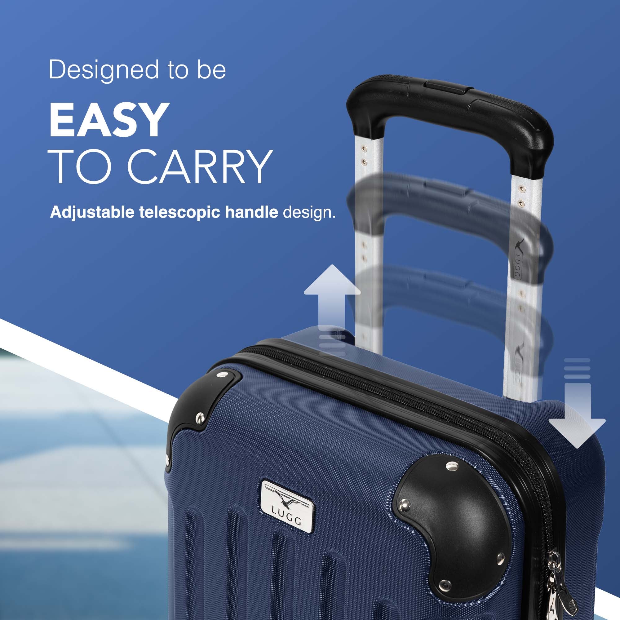 40cm Skywander Underseat Cabin Bag - Midnight Blue - Image 3