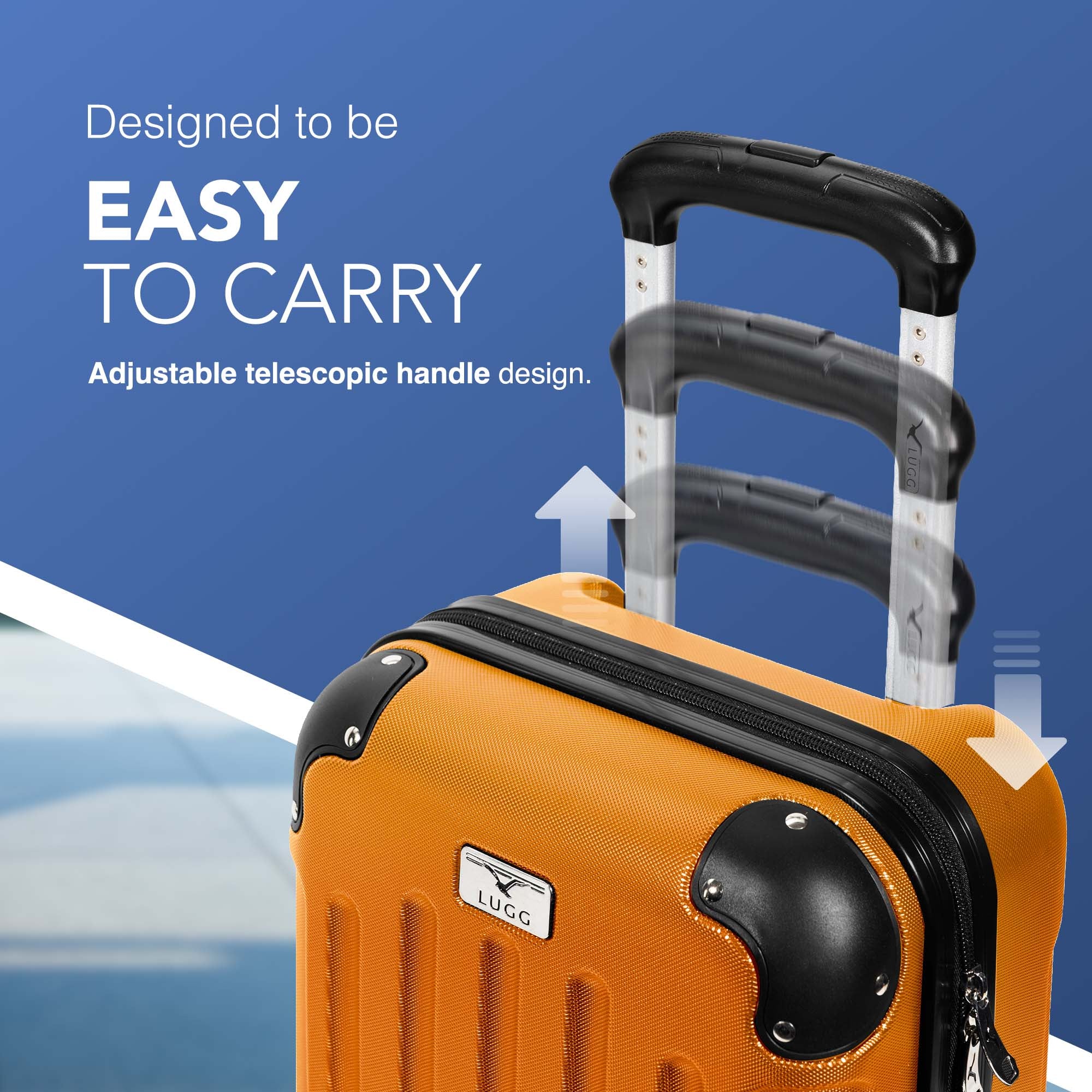 40cm Skywander Underseat Cabin Bag - Orange - Image 3