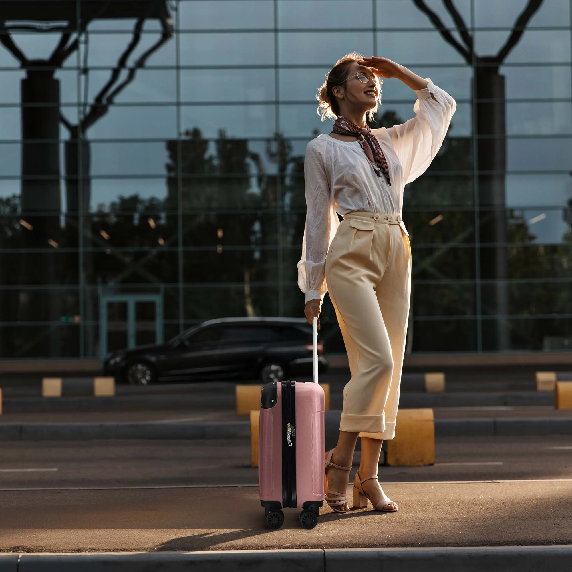 40cm Skywander Underseat Cabin Bag - Rose Gold - Image 5