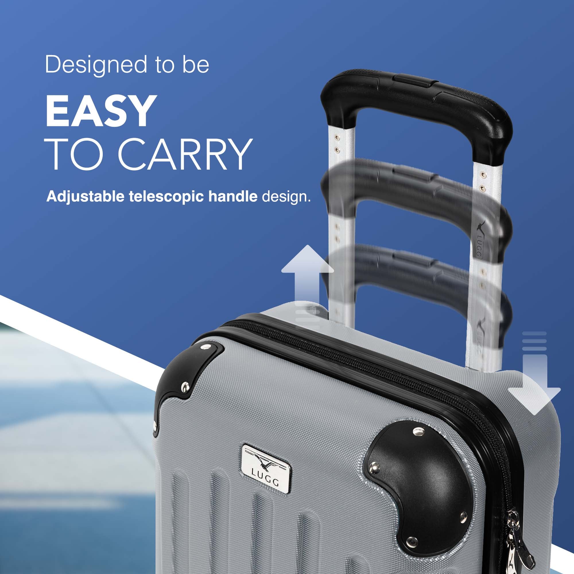 40cm Skywander Underseat Cabin Bag - Silver - Image 3