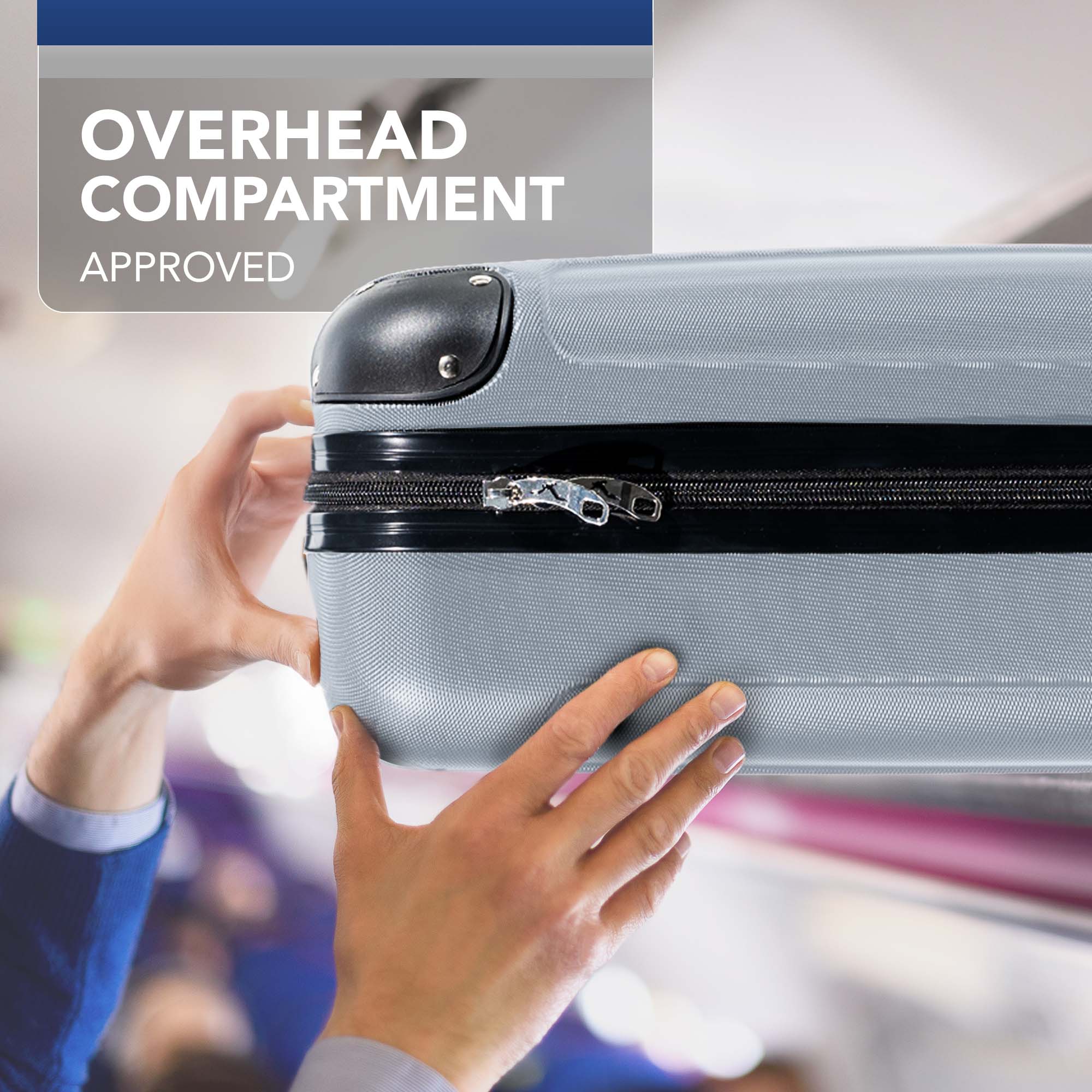 40cm Skywander Underseat Cabin Bag - Silver - Image 6