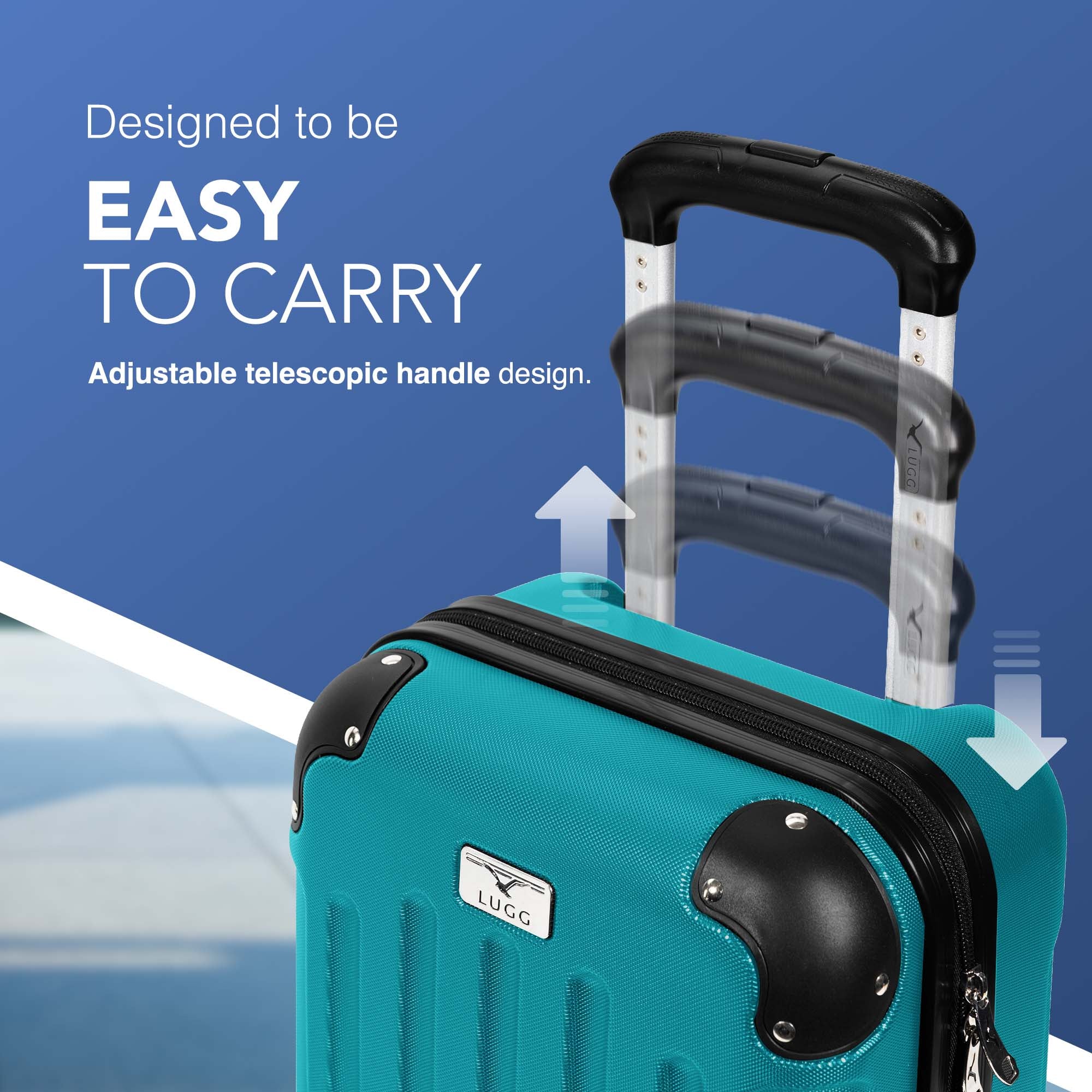 40cm Skywander Underseat Cabin Bag - Teal - Image 3