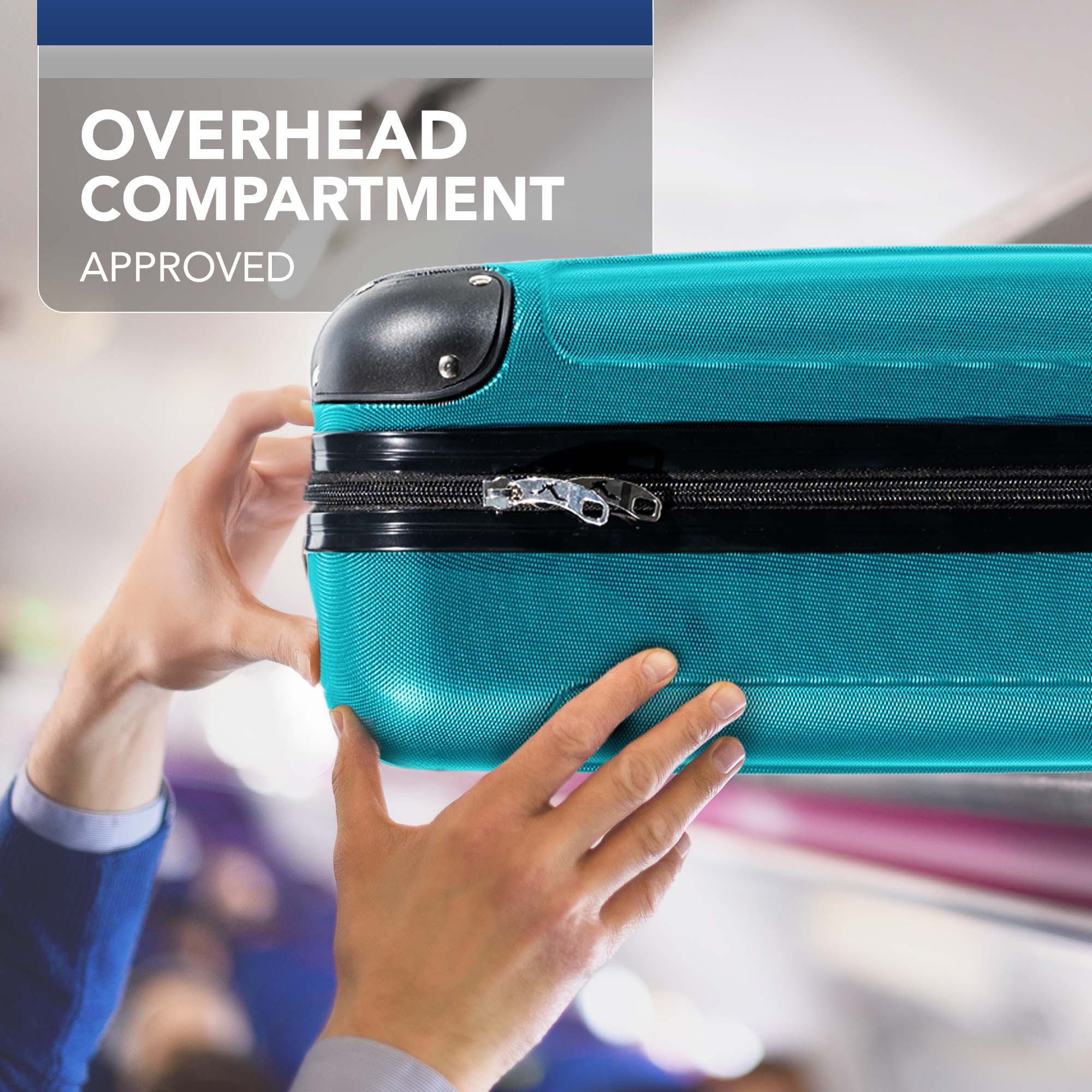 40cm Skywander Underseat Cabin Bag - Teal - Image 6