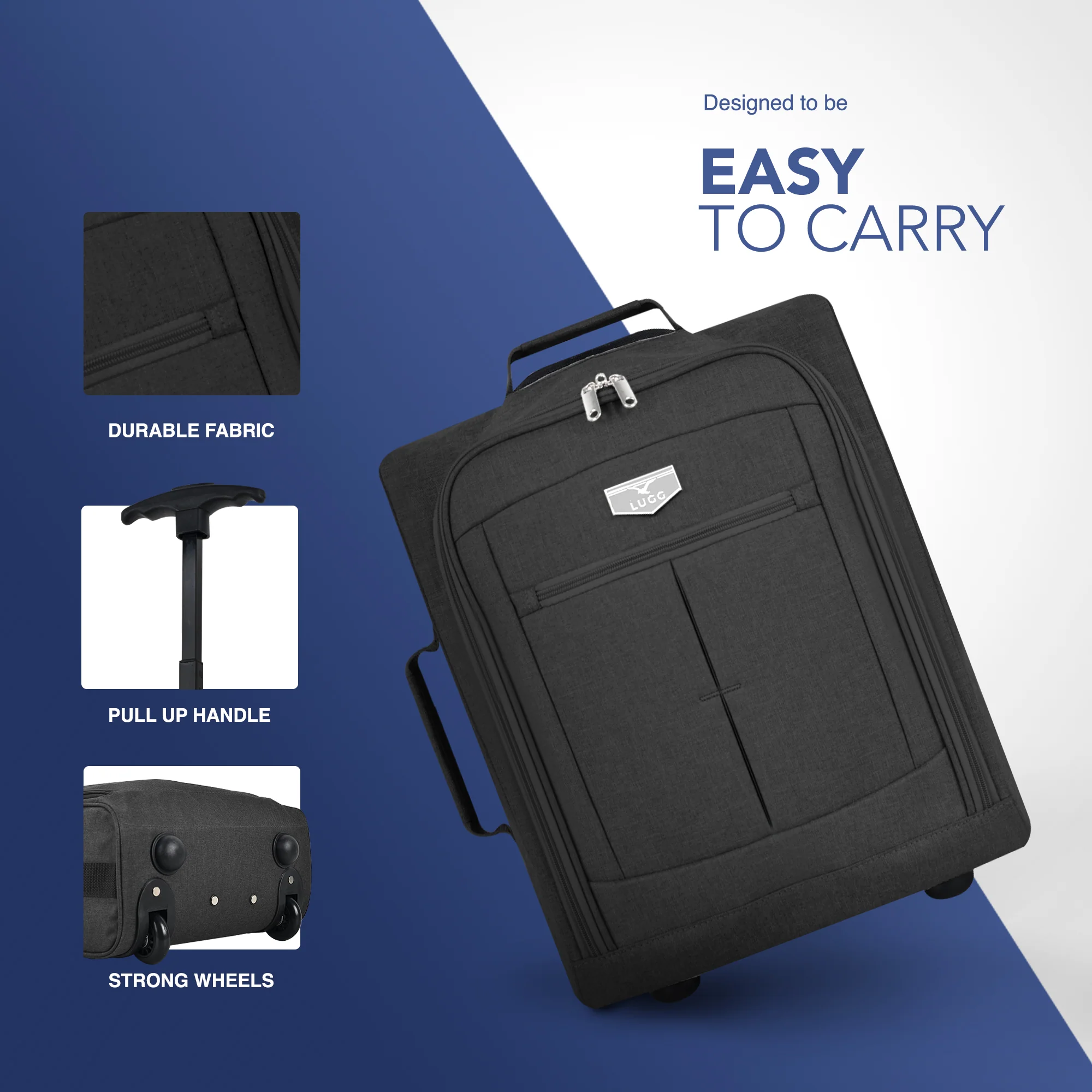 15" Soft Cabin Bag - Black - Image 5