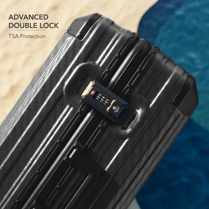 24" Solo Explorer Medium Suitcase - Black - Image 6