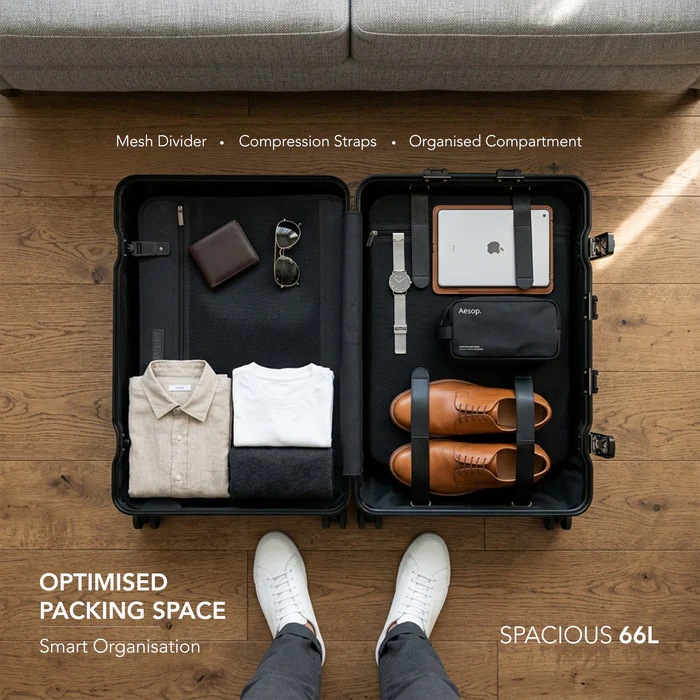 24" Solo Explorer Medium Suitcase - Gold - Image 9