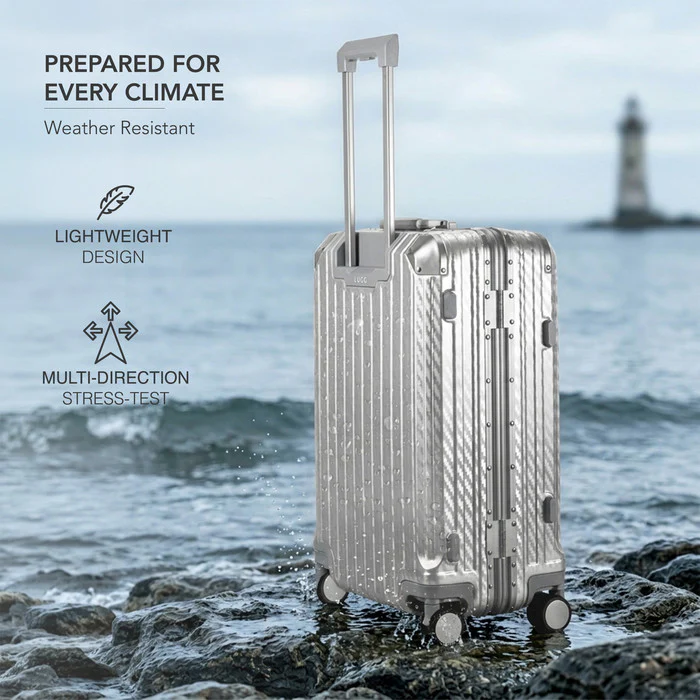 24" Solo Explorer Medium Suitcase - Metallic Silver - Image 5