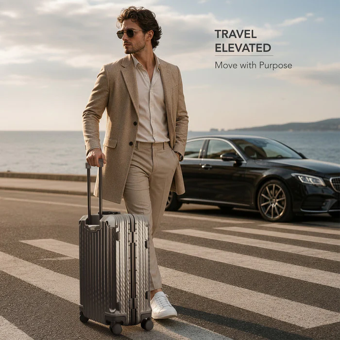 24" Solo Explorer Medium Suitcase - Space Grey - Image 12