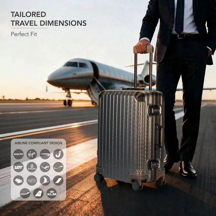 24" Solo Explorer Medium Suitcase - Space Grey - Image 3