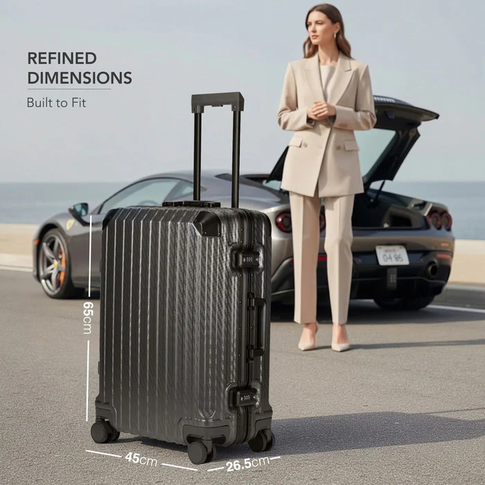 24" Solo Explorer Medium Suitcase - Space Grey - Image 8