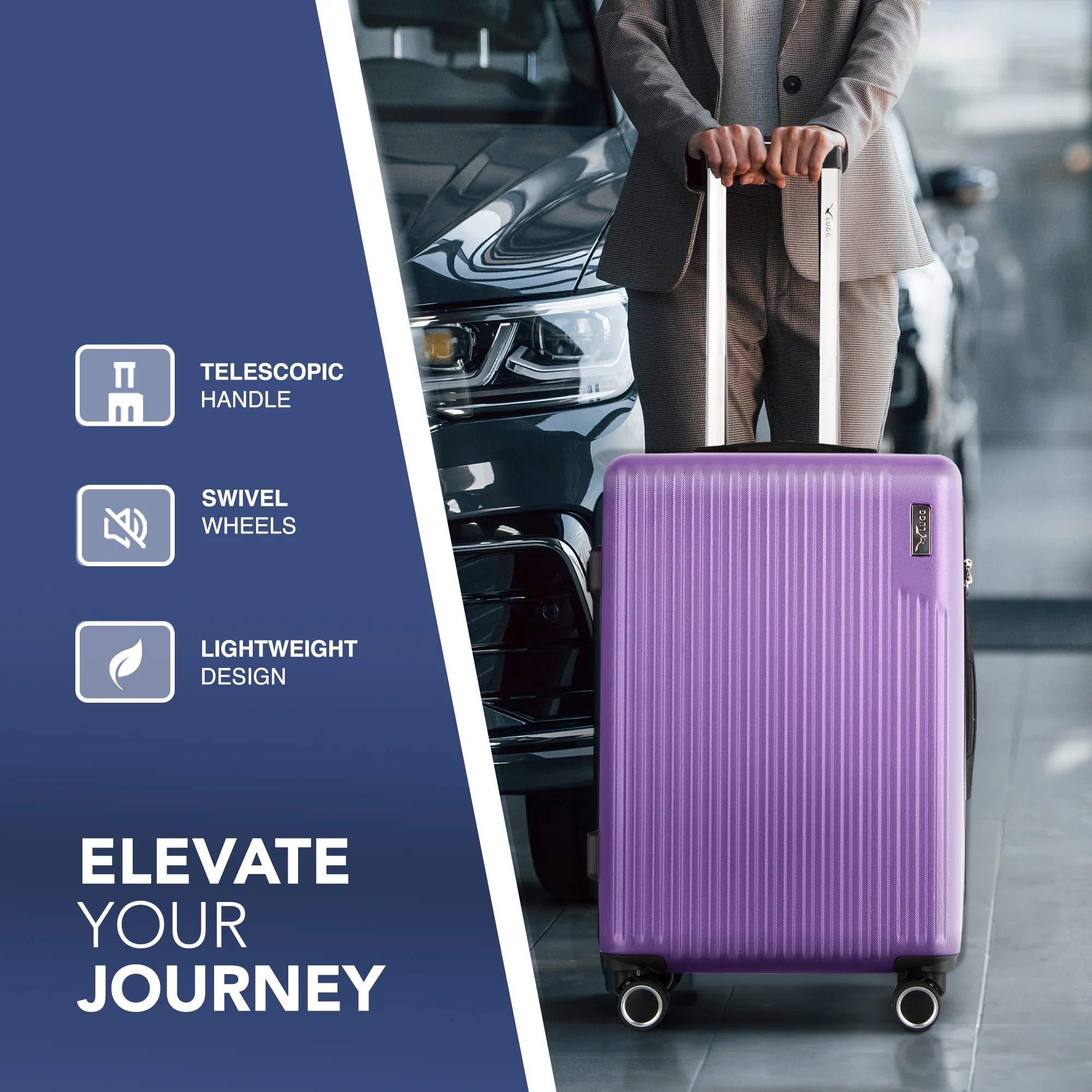 20" Vacay Cabin Suitcase - Lavender - Image 3
