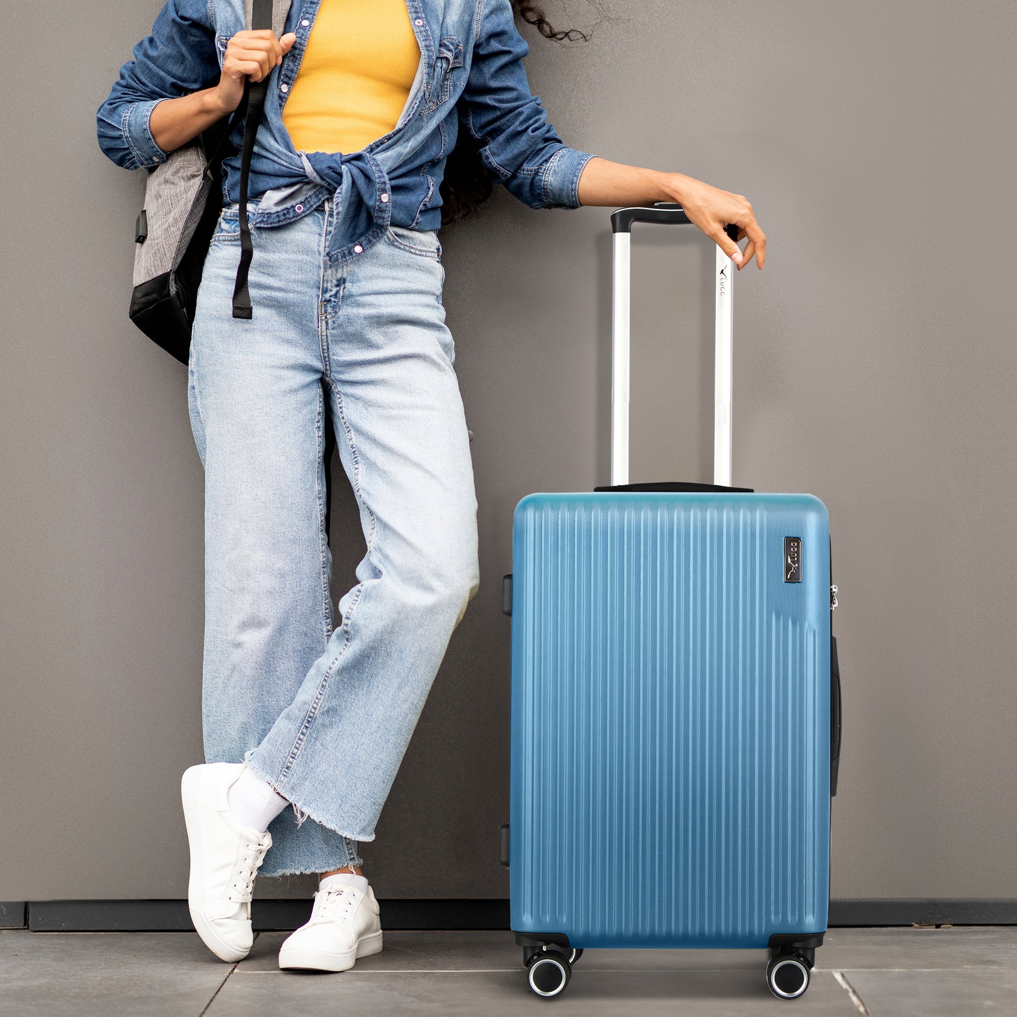 20" Vacay Cabin Suitcase - Light Blue - Image 3