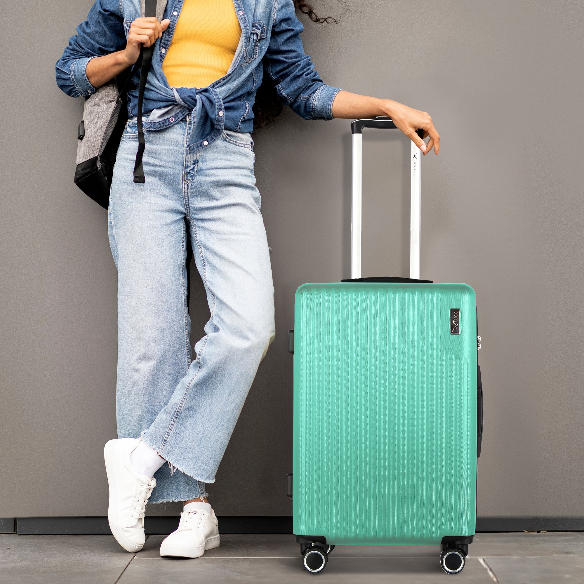 20" Vacay Cabin Suitcase - Mint - Image 4