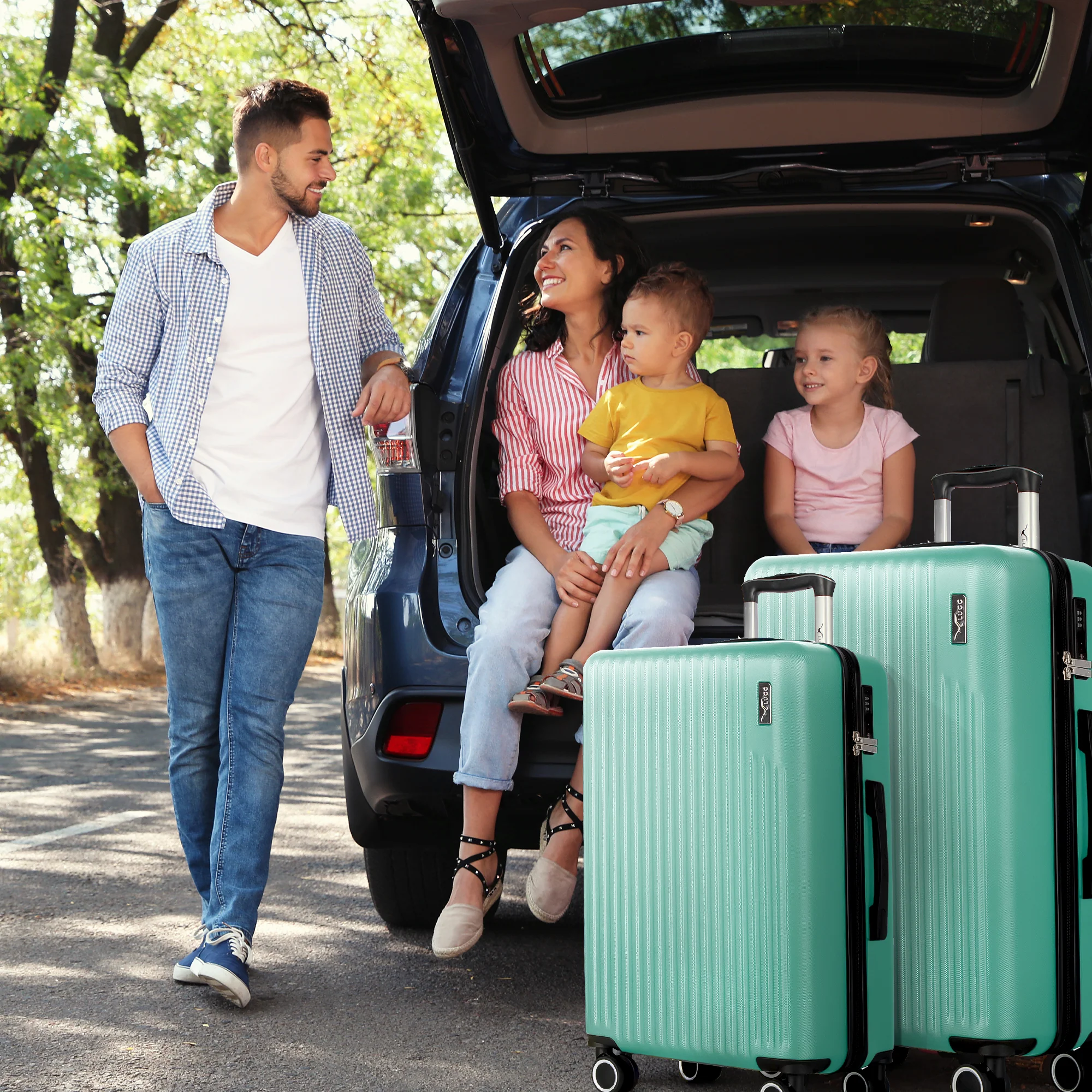 20" Vacay Cabin Suitcase - Mint - Image 6