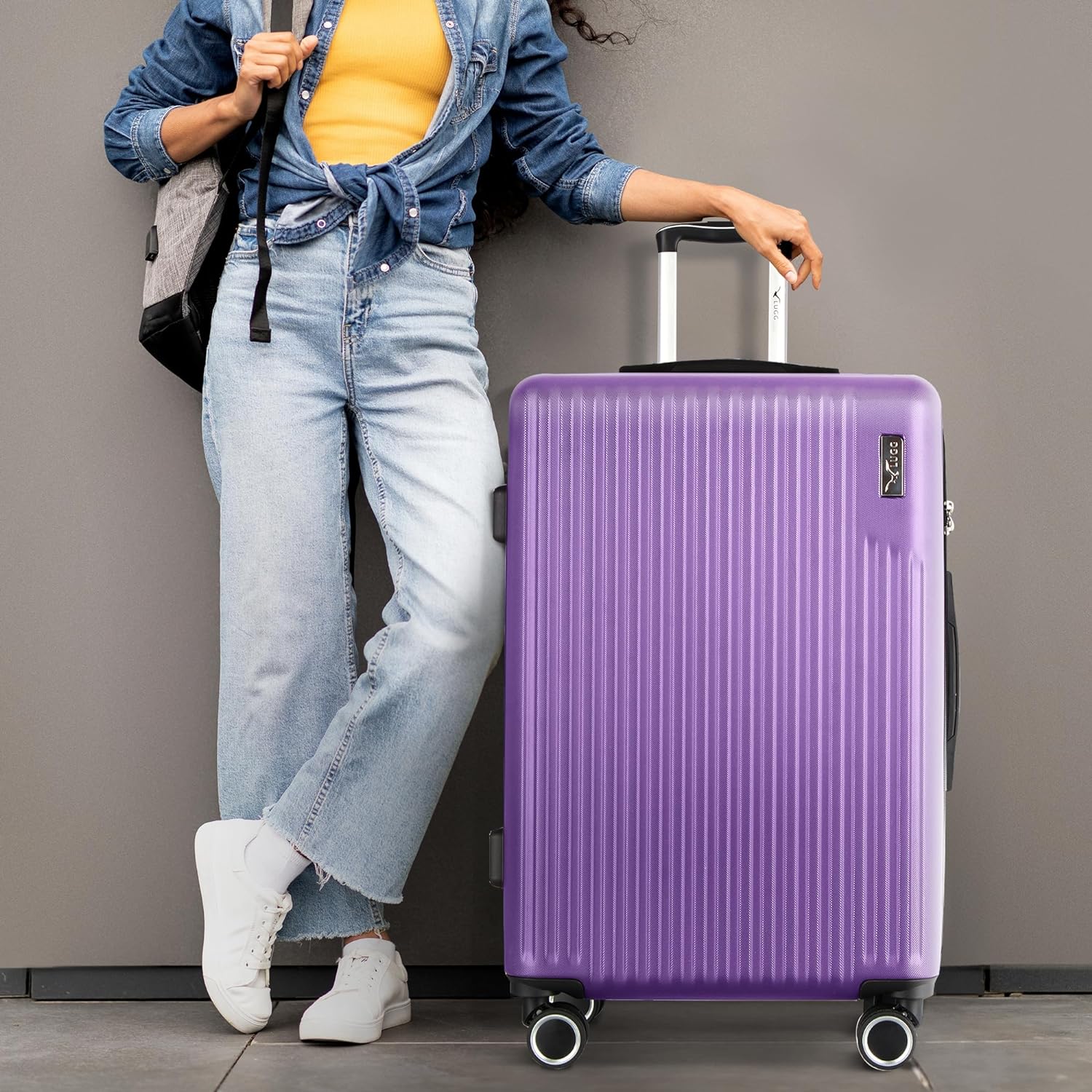 28" Vacay Large Suitcase - Lavender - Image 7