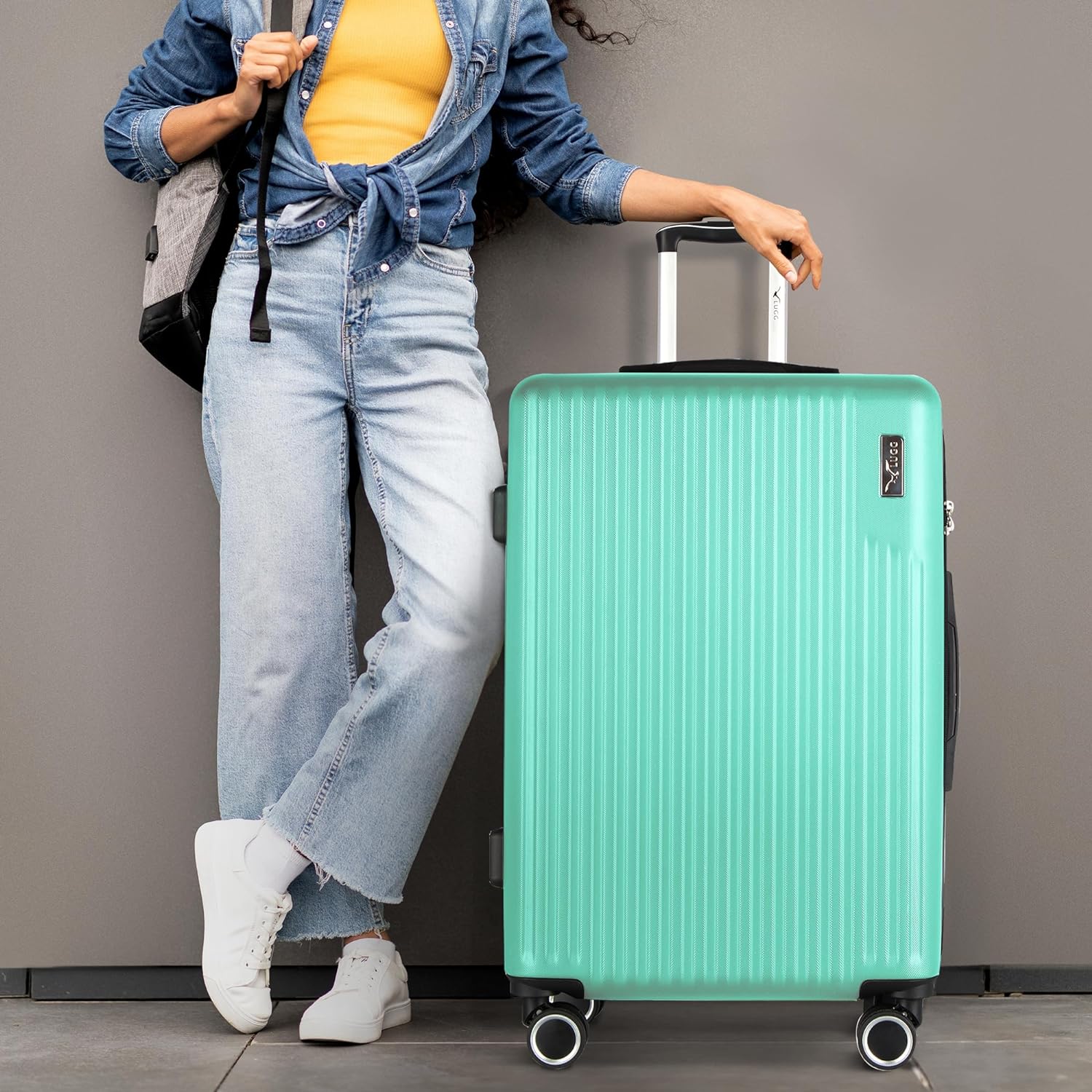 28" Vacay Large Suitcase - Mint - Image 7