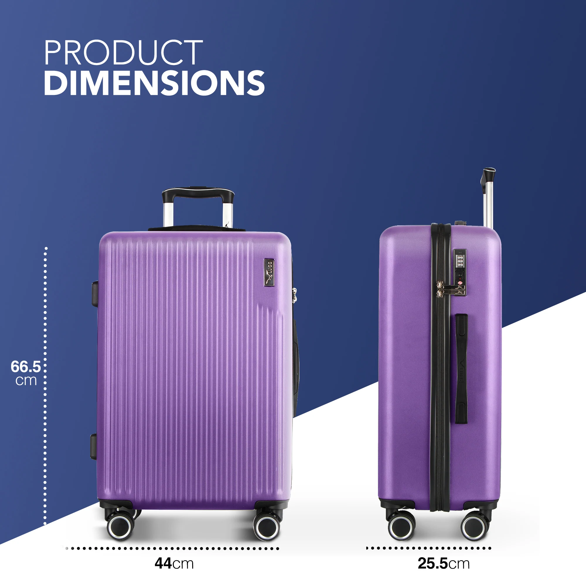 24" Vacay Medium Suitcase - Lavender - Image 2