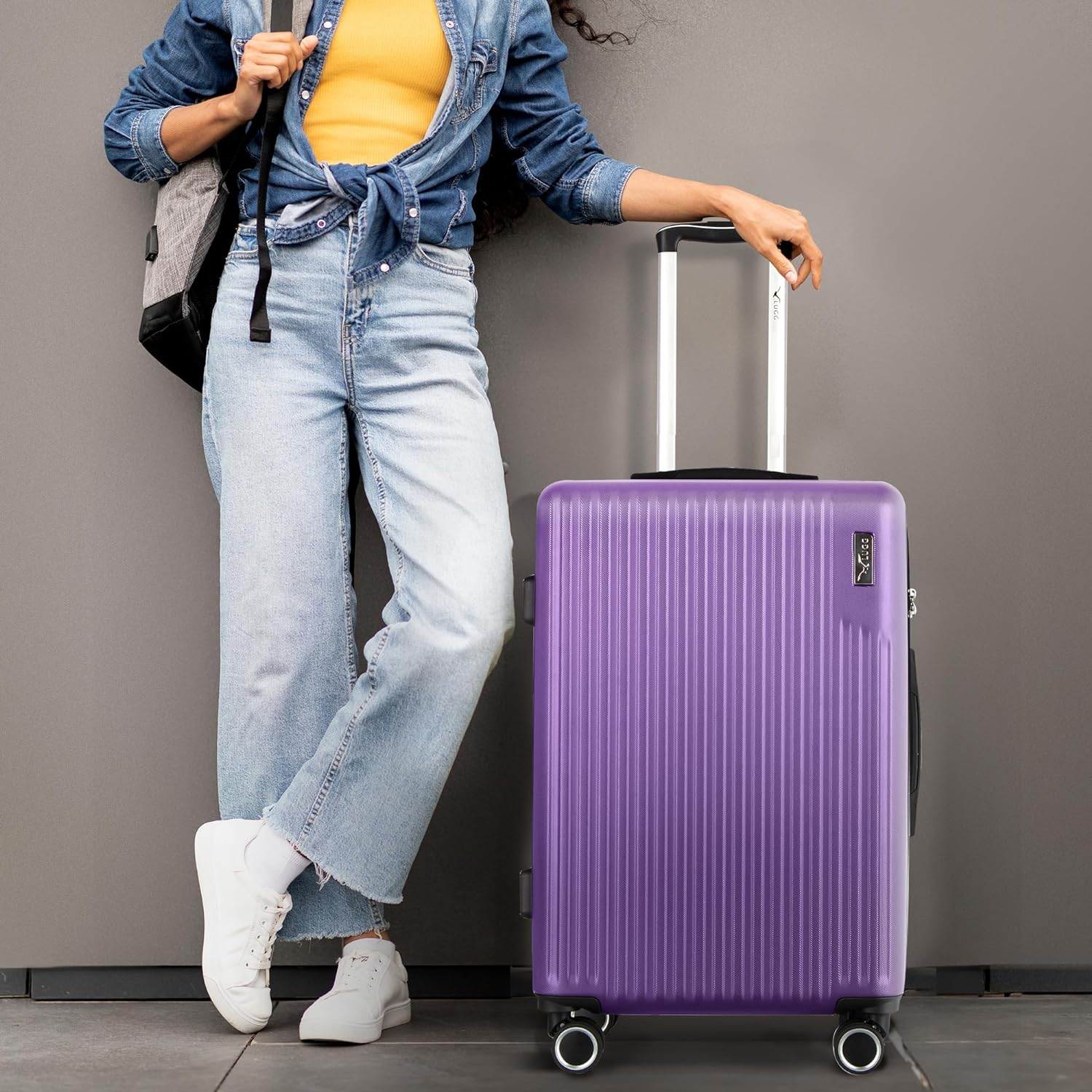 24" Vacay Medium Suitcase - Lavender - Image 7