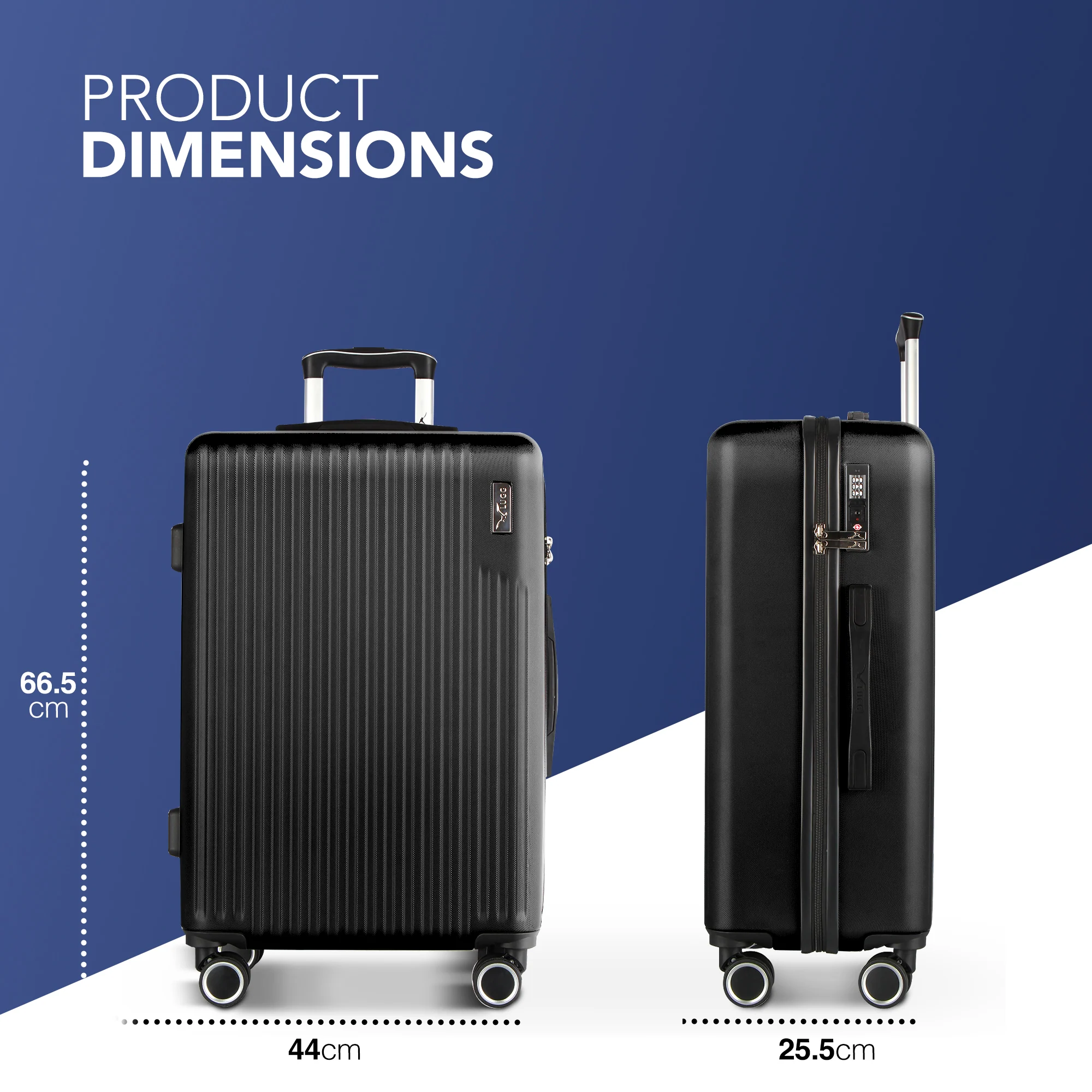 24" Vacay Medium Suitcase - Shadow - Image 2