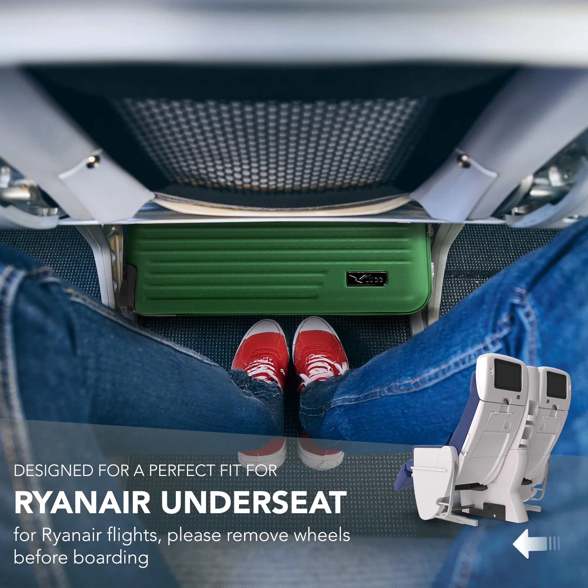 40cm Vacay Underseat Cabin Bag - Forest - Image 9