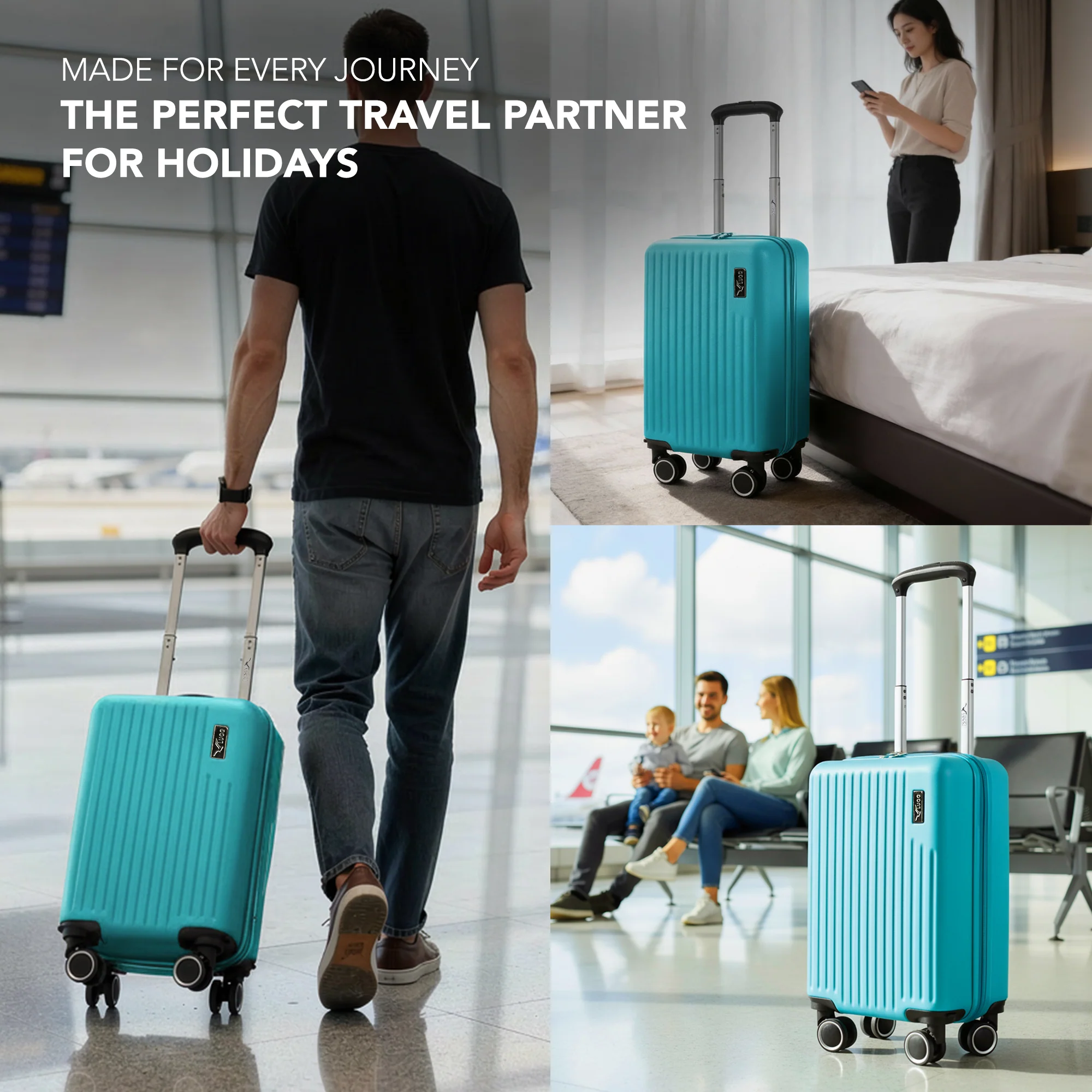 40cm Vacay Underseat Cabin Bag - Ocean - Image 10