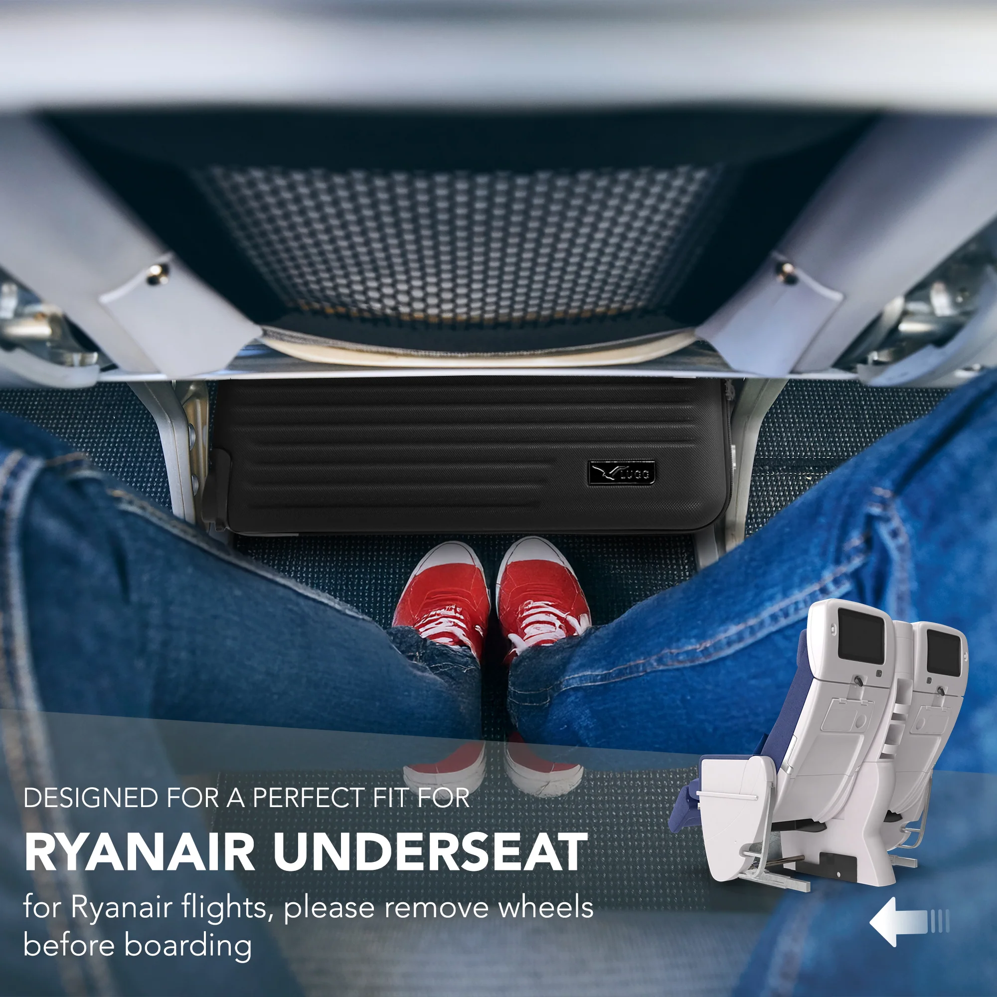 40cm Vacay Underseat Cabin Bag - Shadow - Image 9