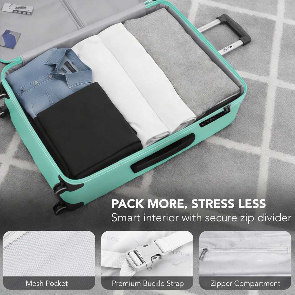 32" Vacay XL Suitcase - Mint - Image 8