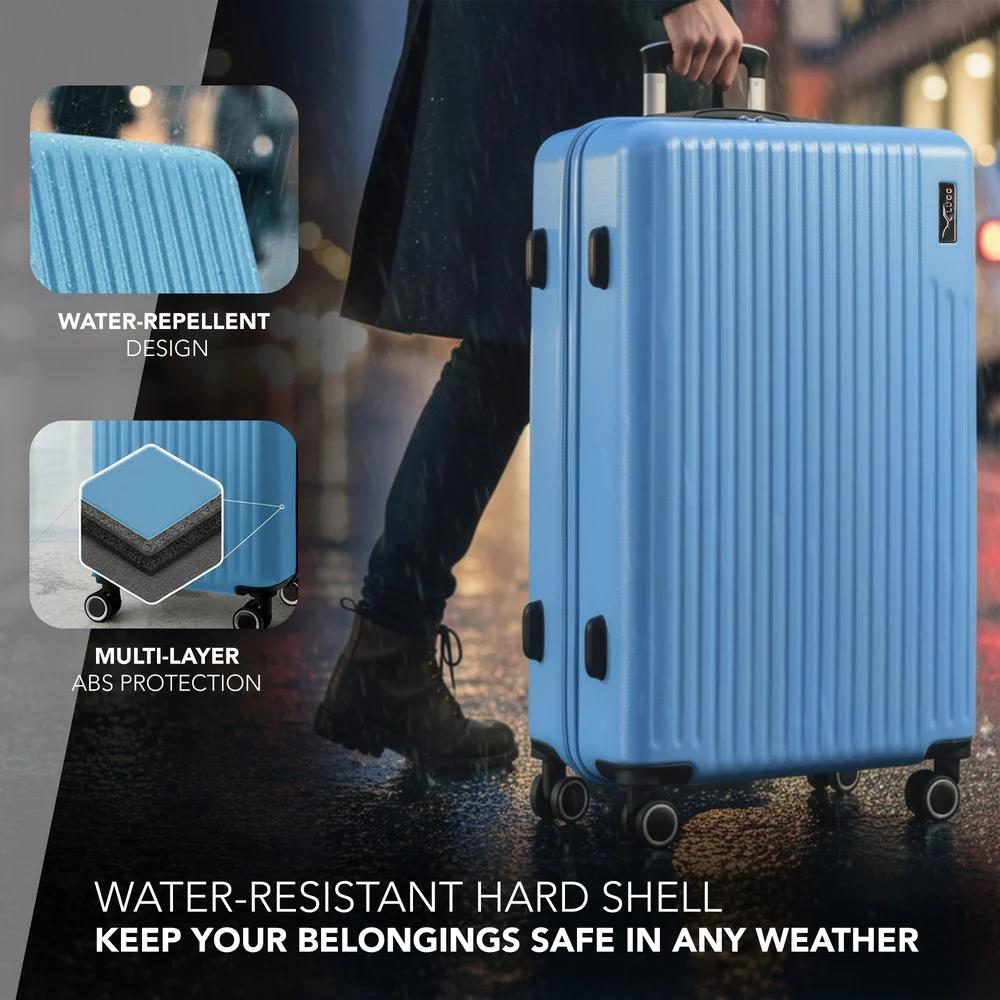 32" Vacay XL Suitcase - Sky Blue - Image 4