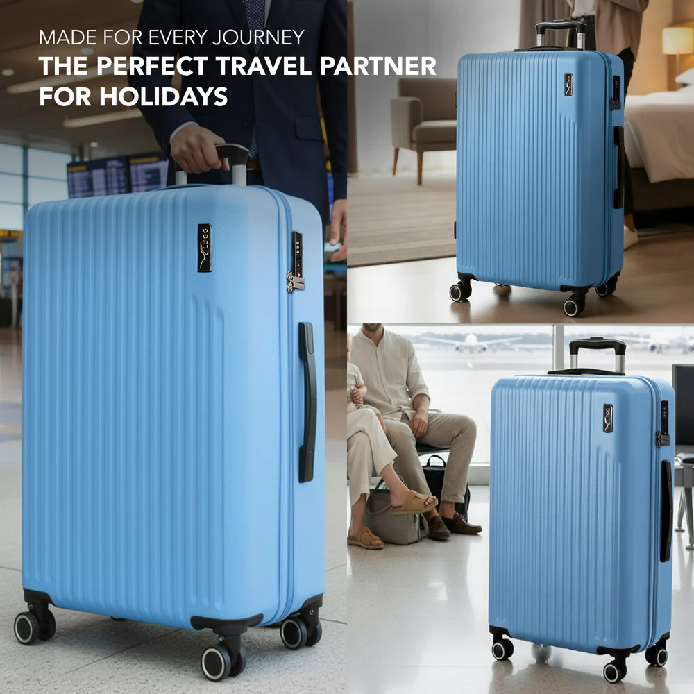 32" Vacay XL Suitcase - Sky Blue - Image 9